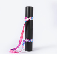 Sangle de transport réglable en nylon pour tapis de yoga imprimé numériquement, avec boucle de rangement et corde de maintien, unisexe