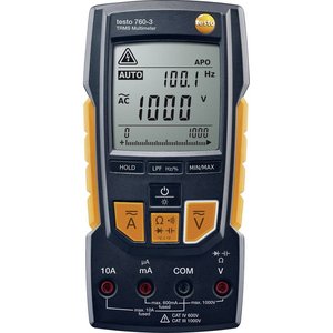 Multímetro Digital Testo 760-3, 1000 V, 10 A, TRMS, Medición de Voltaje y Corriente CA/CC - Product Image 1
