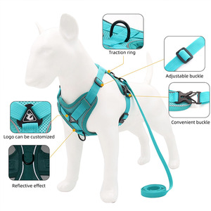 Tali kekang anjing dapat diatur antipelarian kustom dengan tali penuntun - Product Image 2