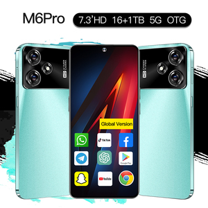 Nuovo M6 <span class=keywords><strong>Pro</strong></span> Telefono Cellulare 5G, 7.3 Pollici, 8000mAh, 16GB 1TB, Schermo AMOLED 120Hz, Sbloccato, Vendita all'Ingrosso, Cellulare con OTG - Product Image 3