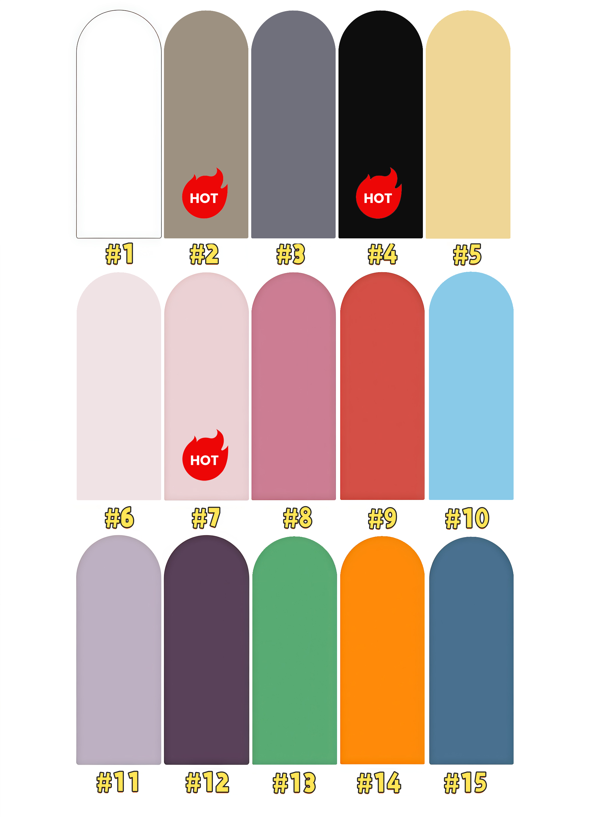 Couleurs régulières