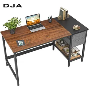 Modern lüks ev mobilyası meşe siyah masa üstü öğrenciler çalışma masası oturma odası bilgisayar masası 2 depolama