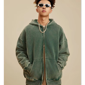 Sudaderas con Capucha de Alta Calidad para Hombre, Sudaderas Unisex con Botones, Venta al por Mayor, Personalizadas, 400g, Primavera, Logotipo Bordado en 3D - Product Image 1