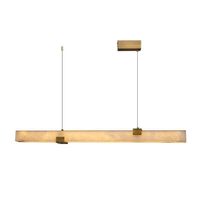 Lustre en laiton et albâtre sur mesure, OEM ODM, lampe suspendue moderne en marbre, éclairage de plafond de luxe sur mesure pour hôtel, villa, projet