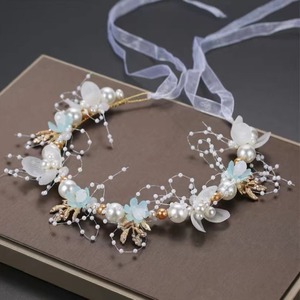 Multicolored Personalized Prom Headband Flower Wreath Clip <strong>Customizable</strong> <strong>Crowns</strong> &amp; Tiaras Hair Accessory - Product Image 1