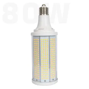 LED HID لمبة 80 واط 70 مللي متر E26 E27 مصباح COB LED لمبة ذرة ، الصين مصلحة الارصاد الجوية 80 واط 5 سنوات الضمان لمبة E27 LED ضوء الذرة