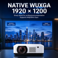 Projecteur laser à courte focale 0,68-0,82:1, 7500 lumens, WUXGA 3LCD avec déplacement de l'objectif pour une projection immersive