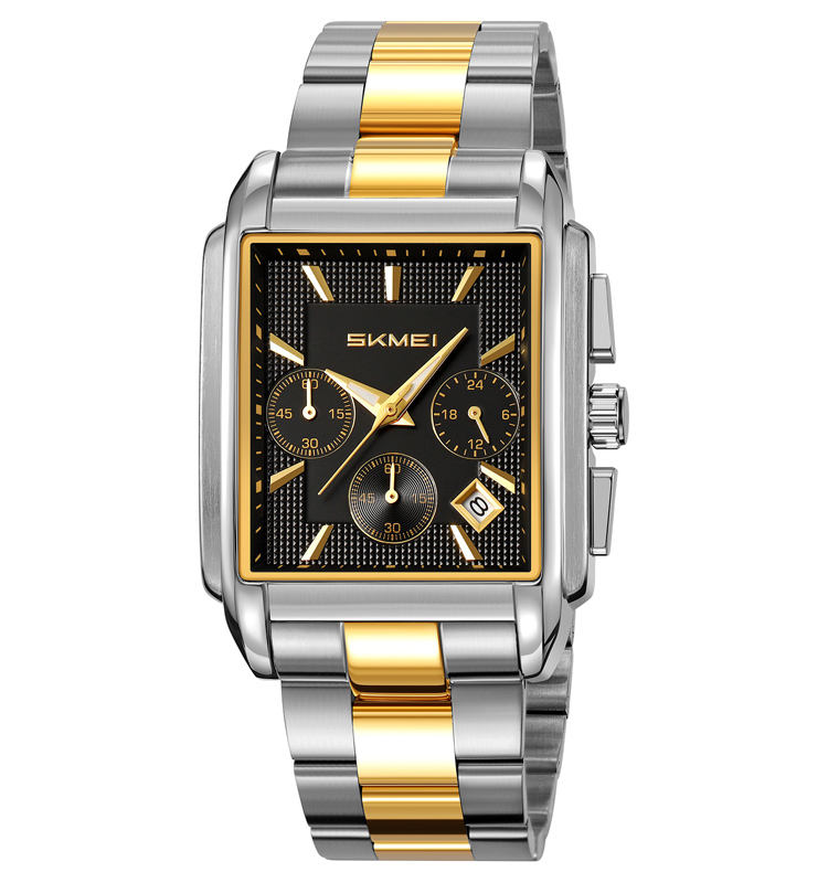 Silver/Gold/Black-Steel