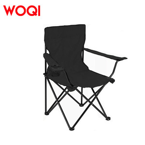 Silla Plegable Portátil Woqi de Aluminio y Tela Oxford Negra para Jardín, Camping y Exteriores, 50x50x80cm - Product Image 4