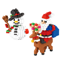 Juguetes de construcción de ABS de diseño personalizado, bloques de construcción modernos DIY, figuras educativas de regalo de Navidad para niños de 5 a 7 años empaquetados