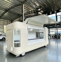 Remorque alimentaire en aluminium personnalisable Aobote à double essieu tandem pour la bière, la restauration rapide, l'utilisation en extérieur - Résistante à la rouille, facile à nettoyer, DOT/CE
