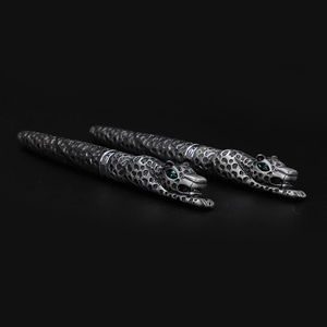Stylos plume Jinhao, design de papeterie antique et cool, cadeaux, <span class=keywords><strong>collection</strong></span> de courbes animalières, souvenir, nouveau stylo de luxe, art du léopard - Product Image 4