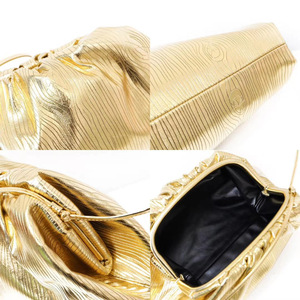 Sac à boulettes nuage doré scintillant convertible <span class=keywords><strong>pochette</strong></span> de soirée pour les mariages et les soirées cocktail, sac à main de luxe pour femmes OEM personnalisé - Product Image 6