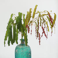Plante artificielle suspendue en forme de graine de haricot verte d'un mètre, pour la décoration intérieure, durable, persistante, pour Thanksgiving et le Nouvel An, vente en gros