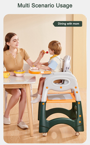 CLAF <span class=keywords><strong>BEBE</strong></span> vente en gros pas cher <span class=keywords><strong>Restaurant</strong></span> multifonctionnel Table et chaise d'alimentation pour bébé Chaise de salle à manger pour enfants en plastique - Product Image 5