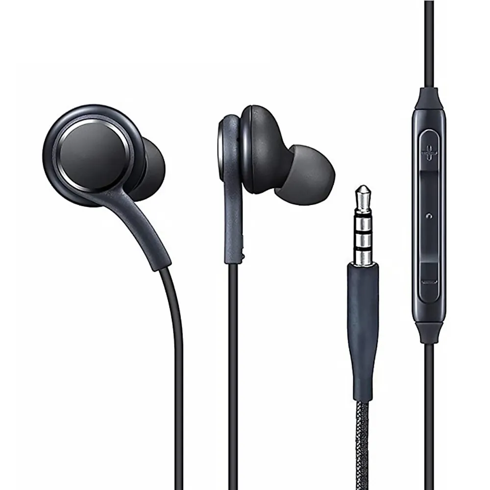 סיטונאי אוזניות 3.5mm באוזן עם מיקרופון חוט אוזניות עבור Samsung S6 S7 S8 S9