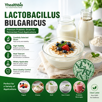 Poudre de probiotiques Lactobacillus Bulgaricus CFU personnalisée, marque privée, matière première OEM pour la fabrication de compléments alimentaires