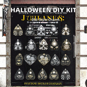 ชุดต่างหู DIY ฮาโลวีนและพวงกุญแจอุปกรณ์เสริมโลหะผสมวินเทจพร้อมจี้หยดน้ำมันการทำนายสำหรับปาร์ตี้งานแต่งงานและของขวัญ - Product Image 3