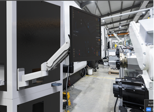 T9-GA02-W תעשייתי כיתה המפרק זרועות צג גובה 32 אינץ 'גובה-מסך סגסוגת אלומיניום מתכווננת מייצג תחנות אחות - Product Image 6