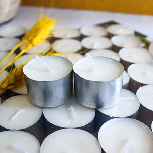 Christmas Soy Wax 8 Hours Tealight Candle Luxury Wedding Time Candle Factory Cheap Price Small Round Candle