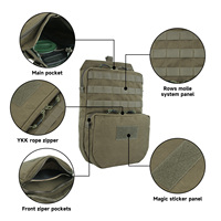Pochette Molle de Haute Qualité, Sac d'Hydratation Tactique pour la Chasse, Pochette d'Hydratation 3L pour Gilet de Chasse, Sacs d'Équipement