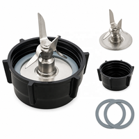 Pièces de rechange pour blender : Lame à glace avec base de pot et deux joints d'étanchéité en caoutchouc pour blender Ost