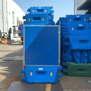 Barriera stradale temporanea riempita d'acqua per la vendita barriere stradali in plastica resistente ai raggi ultravioletti - Product Image 3