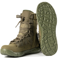 Yakeda Chaussures Tactiques Montantes Extérieures Désert Entraînement Botte Militaire Sécurité Noir Vert Hommes Bottes Tactiques