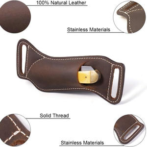 Funda de Cuero Vintage al por Mayor para Cuchillo Plegable, Funda para Cinturón, Mini Porta Herramientas de Bolsillo para Exteriores - Product Image 6