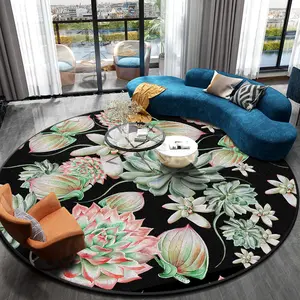 עיצוב הבית צבעוני מותאם אישית חדר שינה חיצוני שטיחים 3D פרחים דפוס נורד ו שטיחים סלון
