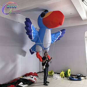 Pappagallo animale del fumetto gonfiabile di pubblicità portatile personalizzato - Product Image 4