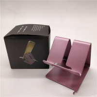 Support de téléphone portable de bureau en alliage d'aluminium mini portable, support de téléphone portable stable en métal pour bureau