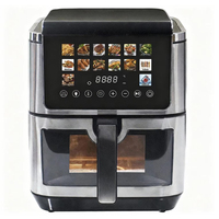 Nuevo Diseño Moderno, Olla Eléctrica Digital Multifuncional de Acero Inoxidable con Pantalla LCD a Color y Táctil, 8L 9L, Sin Aceite