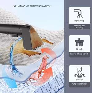 Nuovo Detergente Professionale per Tappeti e Rimozione Macchie, Pulitore a Vapore per <span class=keywords><strong>Lavaggio</strong></span> Auto e <span class=keywords><strong>Tappezzeria</strong></span> - Product Image 4