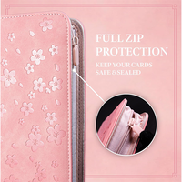 Carpeta Personalizada con Diseño de Flores en Relieve Rosa, 9 Bolsillos, 288 Fundas Protectoras para Tarjetas de 3x4, para Deportes y PTCG