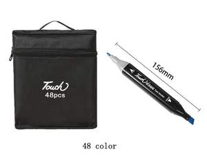 CHXN Mark Pen Set Colorido Aceite para niños Doble cabeza Acuarela Pluma Dibujo Nota Número Pluma - Product Image 5