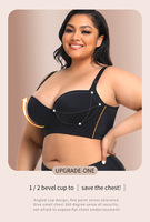Soutien-Gorge Grande Taille Confortable à Bonnets Remplis Rembourrés pour Femmes, Bralette en Dentelle Push-Up Effet Galbant, Tailles Jusqu'à 40, Idéal pour Femmes Fortes