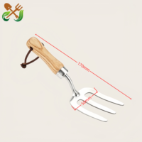 Truelle de jardin en acier inoxydable poli robuste avec manche en bois pour petits travaux de jardinage et de plantation