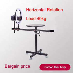 Nouvelle plateforme rotative de photographie à double axe 40/60 cm, support d'affichage panoramique à 360° horizontal et vertical pour cabine photo - Product Image 3