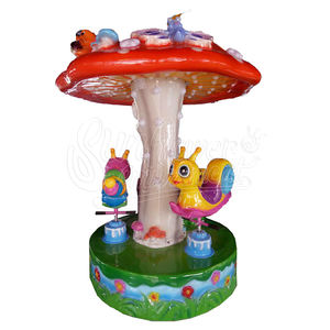 Parque de Atracciones de madera para niños, carrusel redondo, 3/6 jugadores - Product Image 5