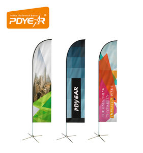 Poteau pliant en fibre de verre, drapeau personnalisé de plage avec plumes, <span class=keywords><strong>2020</strong></span> - Product Image 2