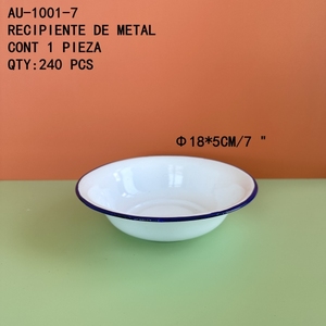 Fornitore di piastre in metallo smaltato da 7 pollici moderno elegante elegante classico Premium creativo - Product Image 1