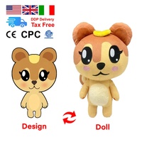 Peluches Personnalisées Douces pour Bébés et Enfants, Fabrication ODM, Oursons, Requins, Kawaii, Kpop, Jouets en Peluche sur Mesure pour Enfants