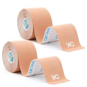 OK TAPE Bande de kinésiologie sportive 5cm x 5m en coton élastique pour soulager la douleur et favoriser la récupération des blessures - Product Image 2