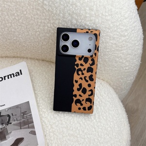 Funda Protectora para Teléfono con Diseño de Leopardo en Rosa y Marrón, Rectangular, para iPhone 17 16 15 14 Pro Max - Product Image 2