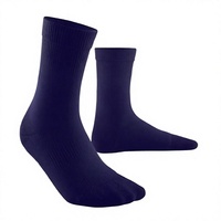 Chaussettes de compression en coton uni à cheville haute, avec bordure élastique, pour jeunes, unisexe, tricotées, antibactériennes, pour le cyclisme et le yoga