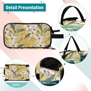 Custom Printed Portable Zipper Travel Makeup Brush Organizer Personalized Cosmetic <b>Bag</b> for Women - Product Image 3