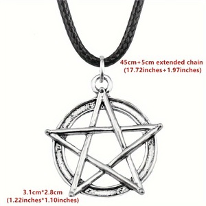 Collar de Cadena de Eslabones Plateados de <span class=keywords><strong>Fullmetal</strong></span> <span class=keywords><strong>Alchemist</strong></span> con Colgante de Círculo de Homunculus, Regalo para Hombres y Mujeres, Joyería de Anime, Accesorios, Collar - Product Image 6