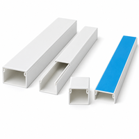 Mini-canal de câblage en PVC 12x12mm pour le câblage de signaux téléphoniques et d'interphone dans les rénovations résidentielles et de bureaux