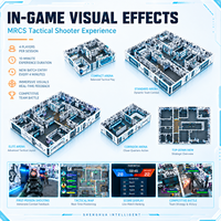 Simulateur VR, Ensemble de Jeux VR, Machine de Jeu VR 9D, Arène VR, Équipement VR/AR/MR, Jeu de Tir VR, Usage Commercial Intérieur, Métal et Plastique